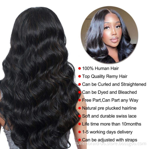 Body Wave Lace Front Wigs Human Hair Pre Plucked with Baby Hair Glueless Lace Closure Wigs Brazilian Human Hair Wigs for Women